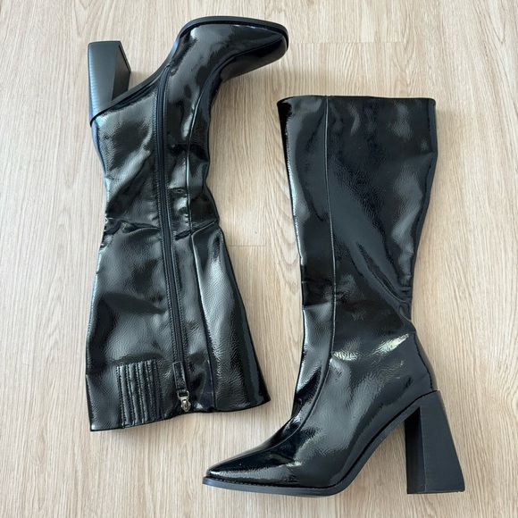 Princess Polly vegan patent leather boots nwot - Picture 10 of 11